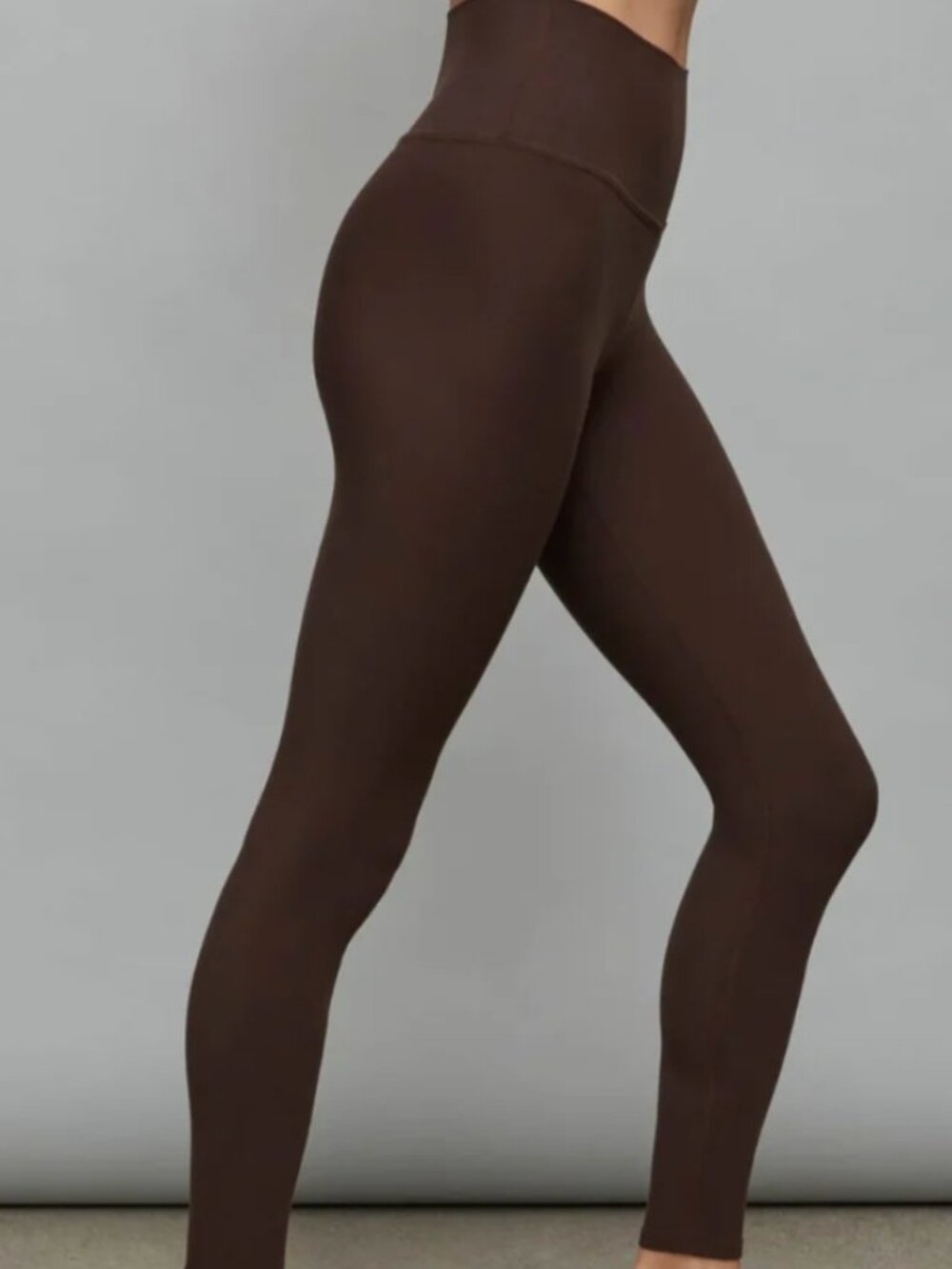 Carbon38 Mid Rise Leggings in Espresso Brown XS